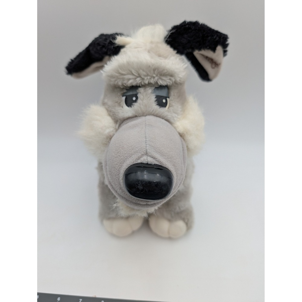 Tonka Pooch Patrol Plush Gray White Vintage Dog Toy Floppy Ears 10 Inch